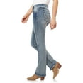 thumbnail image 6 of WallFlower Women's Luscious Curvy Bootcut Mid-Rise Insta Stretch Juniors Jeans (Standard and Plus), 6 of 10