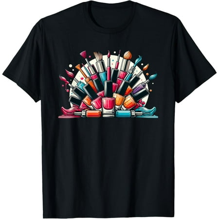 Nail Tech Polish Tee and Tote Bag - Manicure Spa Travel T-Shirt