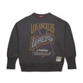 thumbnail image 2 of Women's Mitchell & Ness Charcoal Los Angeles Lakers Hardwood Classics Lightweight Pullover Sweatshirt, 2 of 6