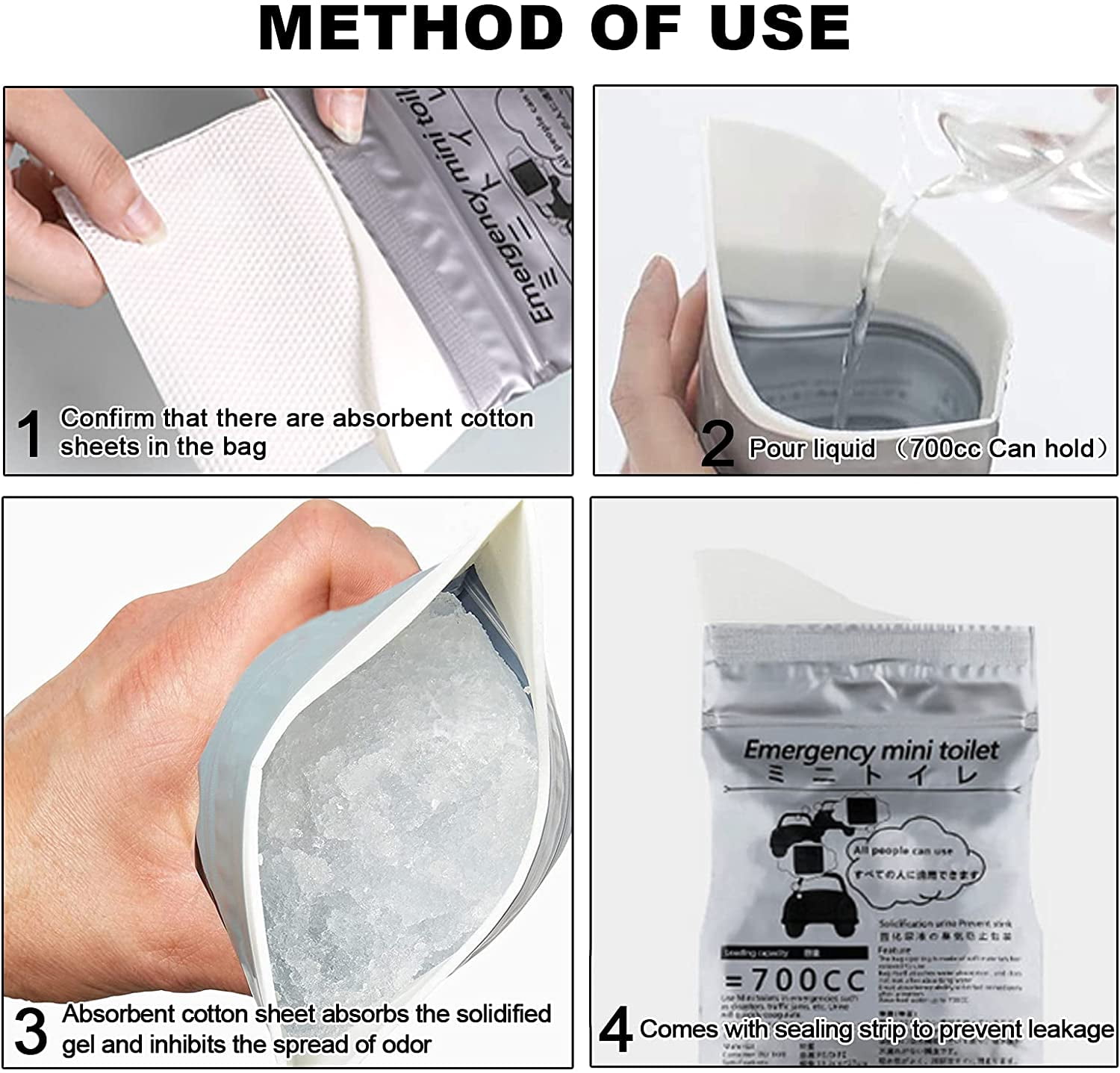 Bouteille urinoir en plastique pour femme, Portable, anti-fuite, 32 oz, bijou d