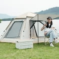 thumbnail image 4 of Tente Instantanée Pop-Up Portable Imperméable Automatique Tente Familiale pour Camping Randonnée Alpinisme, 4 of 7