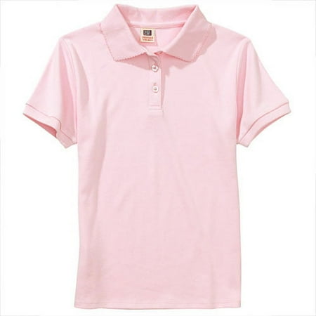 Faded Glory Fg Girl's Sls Uniform Polo W/ Pico