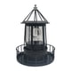 thumbnail image 2 of Decoración para exteriores, lámpara solar giratoria, lámpara solar colgante para patio, valla, jardín, iluminación exterior, decoración del hogar (negra), luz nocturna., 2 of 9