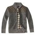 thumbnail image 2 of Gioberti Boy's Knitted Full Zip Cardigan Sweater with Soft Brushed Flannel Lining, 2 of 7
