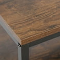 thumbnail image 6 of SuperDeal Rectangular Retro Coffee Table MDF & Metal 2-Tier Storage, Rustic Brown, 6 of 10