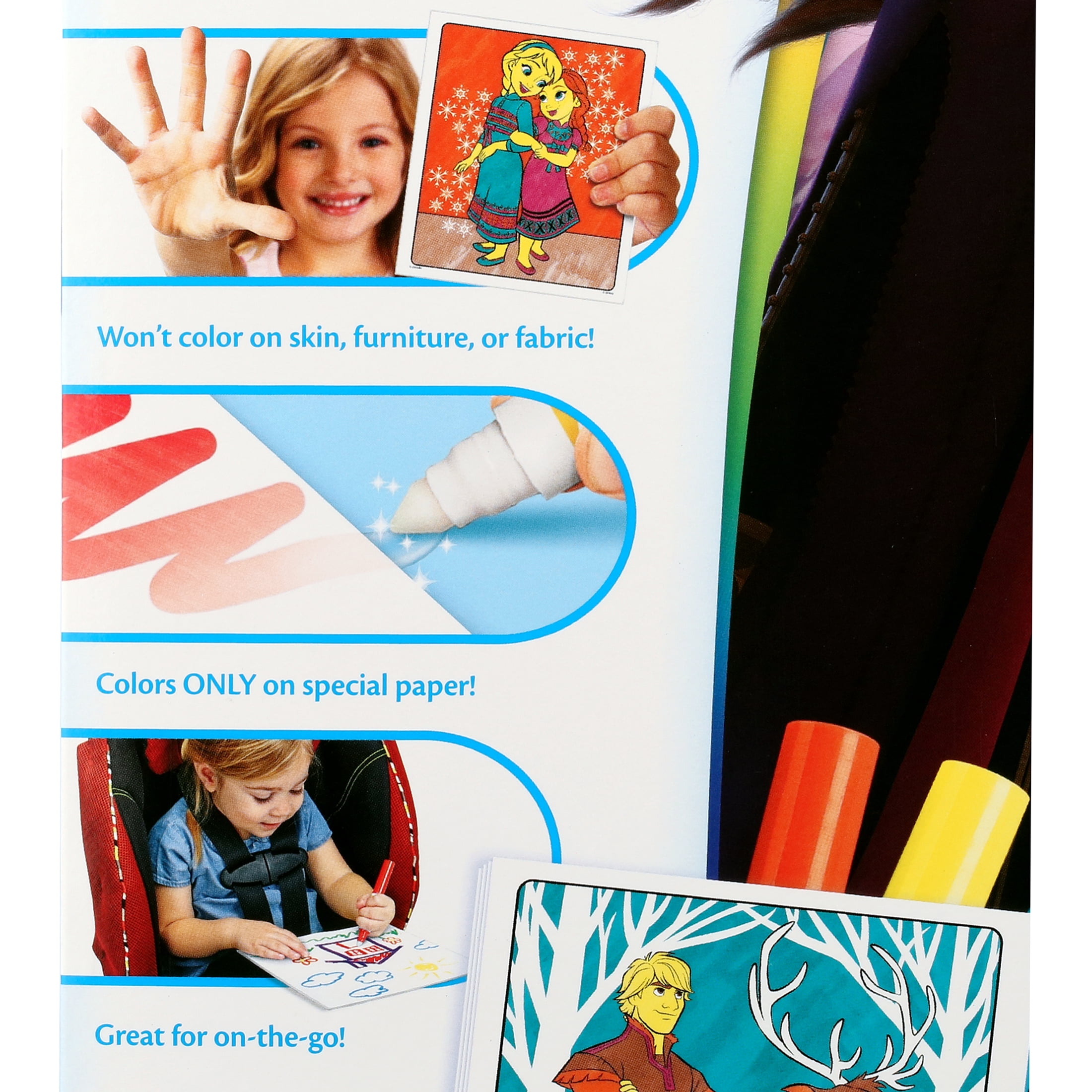 Crayola Color Wonder Mess Free Frozen 2 Coloring Set, 18 Pgs, Preschool Supplies, Arts and Crafts, Travel Activity, Back to School Gift for Toddlers, Ages 3+