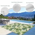 thumbnail image 4 of Fsddascl Green Palm Leaf Outdoor Rug for Patio/Deck/Porch, Non-Slip Large Area Rug 4 x 6 Ft, Summer Botanical Watercolor Indoor Outdoor Rugs Washable Area Rugs, Reversible Camping Rug Carpet Runner, 4 of 5