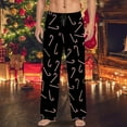thumbnail image 2 of Hfolob Pants For Men Mens Christmas Casual Pants Pajamas With Drawstring Pockets Christmas Pants Loose-Fit Style, 2 of 4