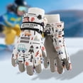 thumbnail image 3 of Gpaecead Toddler Ski Gloves Kids Boys Girls Gloves Winter Outdoor Windproof Warm Gloves Snow Gloves For Cold Weather Ski Gloves White, 3 of 3