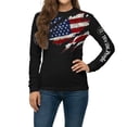 thumbnail image 2 of XIAOCHA Men's USA Flag Print Sweatshirt Long Sleeve Crew Neck Pullover Top Cozy Patriotic Casual Sweatshirts, 2 of 4