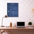 thumbnail image 2 of Soccer Blueprint Vintage Sports Design XXL Stretched Canvas Wall Art by Daphne Polselli, 2 of 6