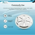 thumbnail image 4 of MARINE CITY 304 Grade Polished Stainless Steel Cabin Ventilation Plate Round Louver Vent Cover Butterfly Air Vent Gill Plate with Side Knob for Marine Yacht 4 Inches 1 Pc, 4 of 7