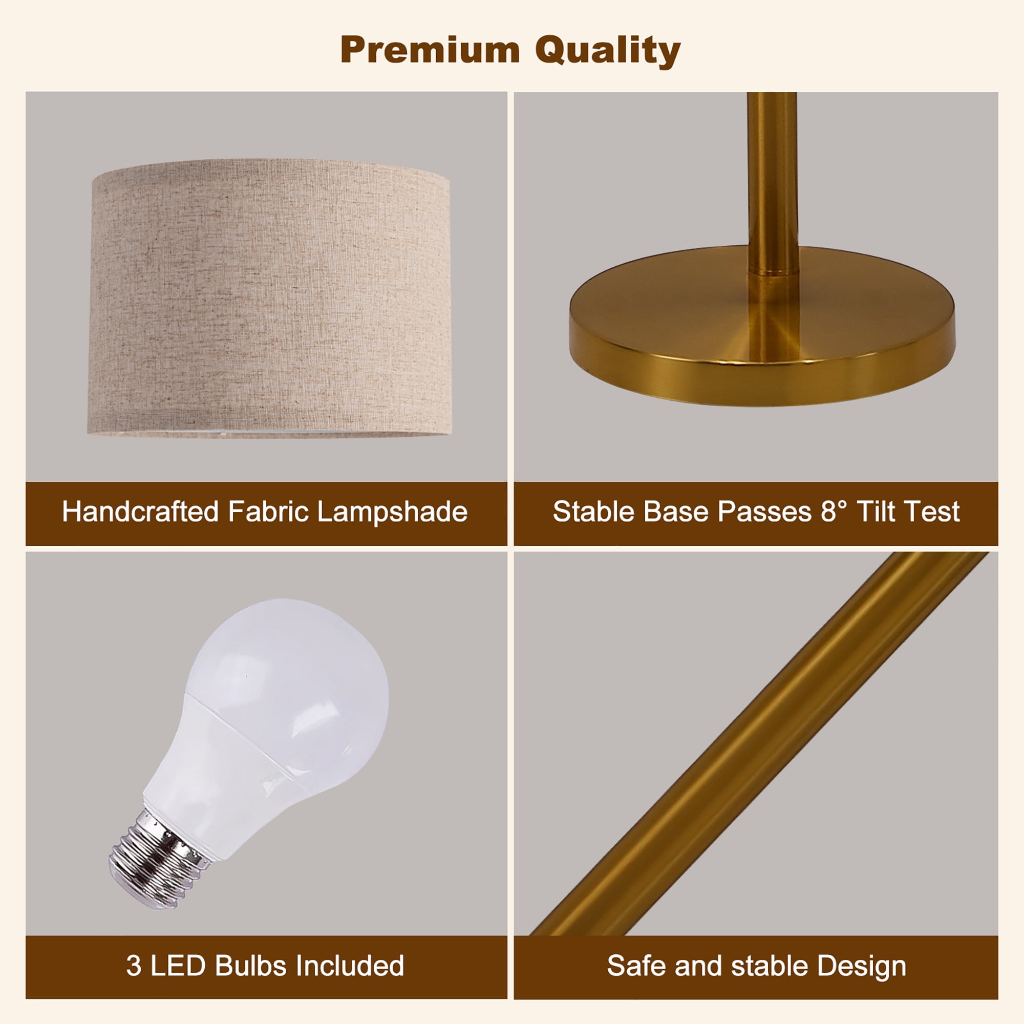 80 Inch 3 Lights Arc Floor Lamps, Dimmable Floor Lamps for Living Room, 3 Color Temperature, Modern Tall Standing Lamp with Remote Control, Tree Floor Lamp for Bedroom Office