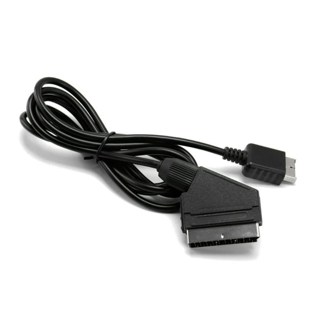 1.8m RGB Scart Cable For -Sony Playstation PS1 PS2 PS3 TV AV Lead Replacement Game Wire for PAL/NTSC Consoles - Walmart.com