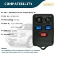 thumbnail image 2 of AKS KEYS Replacement for 2007 2008 2009 2010 Ford Expedition Lincoln Navigator Keyless Entry 5 Buttons Fob That Uses FCC CWTWB1U551 (2), 2 of 6