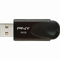 thumbnail image 3 of PNY Attach�� 4 - USB flash drive - 64 GB - USB 2.0 - black, 3 of 6