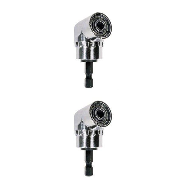 Scienceny Destornillador profesional de 1/4 pulgadas y 105 grados, adaptador de llave, soporte de broca de codo de acero portátil, accesorios de Mostrar como imagen 2Conjunto
