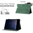 thumbnail image 4 of Dteck Folio Case for iPad Pro 11 Inch (M4) 2024, Embossed PU Leather Flip Stand Protective Cover for iPad Pro 11-inch 2024,Green, 4 of 6