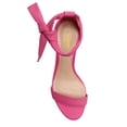 thumbnail image 3 of XYD Women Elegant Round Open Toe Tie Up Ankle Strap Sandals Chunky Block Low Heel Summer Casual Shoes Size 9 Deep Pink, 3 of 4