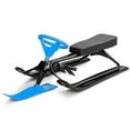 thumbnail image 2 of Snow Racer Sled for Kids, 45'' Steering Racer Sled with Twin Brakes, Lightweight Ride on Sled with Steel Frame, Leather Cushion, Traction Rope, Blue, 2 of 10