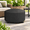 Black - Round-50 Inch, variant on Fire Pit Cover Square 32 Inch - Outdoor Firepit Heavy Duty & Waterproof 600d Patio Table Gas Accessories Fit 32" Yaheetech 32 X 3