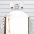 thumbnail image 4 of 2 Light Bath Bar-Traditional Style with Mid-Century Modern and Vintage Inspirations-7.75 inches Tall By 14 inches Wide-Polished Chrome Finish Bailey, 4 of 4