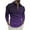 Purple Shirts for Men, variant on Big & Tall M-6XL Golf Tees Shirts for Men Plus Size Long Sleeve Tshirts Shirt Pullover Zipper Collared Gradient Printed Athletic Tops