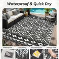 thumbnail image 2 of Outdoor Rug-Patio Rug 5X8 Outdoor Carpet Waterproof Reversible Outdoor Rugs Portable RV Mat Plastic Straw Mat for Patio Balcony RV Camping, 2 of 8