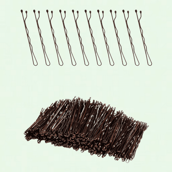 Premium Bobby Pins Brown - 360 Pcs, 2 Inch, Secure Hold, Hair Pins for Kids, Girls and Women