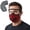 Burgundy, variant on Reusable Carbon Filter Dust Mask with Adjustable Goggles, 5-Layer Filter, Adjustable, with Removable Face Mask