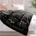 thumbnail image 3 of 50th Anniversary Blanket Gifts Gift for 50th Wedding Anniversary Golden 50 Years of Marriage Gifts for Mom Dad Grandma Grandpa 50th for Wife Husband Throw Blankets 60Lx50W Inch Gold, 3 of 5