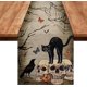 thumbnail image 1 of Lino Camino de mesa de Halloween Calabaza Telaraña Calavera Decoración de mesa de comedor Cubierta de mesa de miedo para la decoración de fiesta de cena de Halloween xuanjing  unisex, 1 of 2