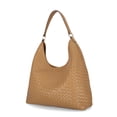 thumbnail image 2 of Scenario Women's Faux Leather Woven Hobo Shoulder Bag, Brown Spaniel, 2 of 5