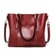 thumbnail image 3 of Bolso de mujer de moda de cuero suave, informal, bolso de hombro, bolso cruzado, bolso tipo cubo, 3 of 6