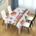 thumbnail image 4 of Yayeee Tablecloths 54" x 54" Rectangle Wrinkle Resistant Party Table Cover, Christmas Penguin, 4 of 8
