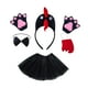 thumbnail image 2 of Disfraz de pollo en 3D para niñas y niños, ideal para Acción de Gracias, cosplay Negro, 2 of 9