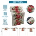 thumbnail image 6 of Christmas Poinsettia Table Runner 70 Inches Long Farmhouse Dress Scarves, Xmas Birds Berries Eucalyptus Botanical Dining Tablerunner for Coffee Table/Kitchen Island/Party Décor, 13" x 70", 6 of 8