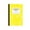 Yellow, variant on A5 Sewn Composition Notebook 139x208mm 60 Pages with Reference Charts Patterned Cover(Black)