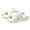 White, variant on Evlmd Cloud Slides Sandals for Women and Men, Pillow House Slippers Shower Shoes, Ultimate Comfort, Lightweight, Non-Slip, White