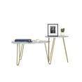 thumbnail image 2 of Novogratz Athena Nesting Tables, White Faux Marble, 2 of 11