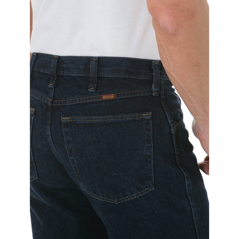 Wrangler Rustler Men's and Big Men's Regular Fit Boot Cut Cotton Jeans 