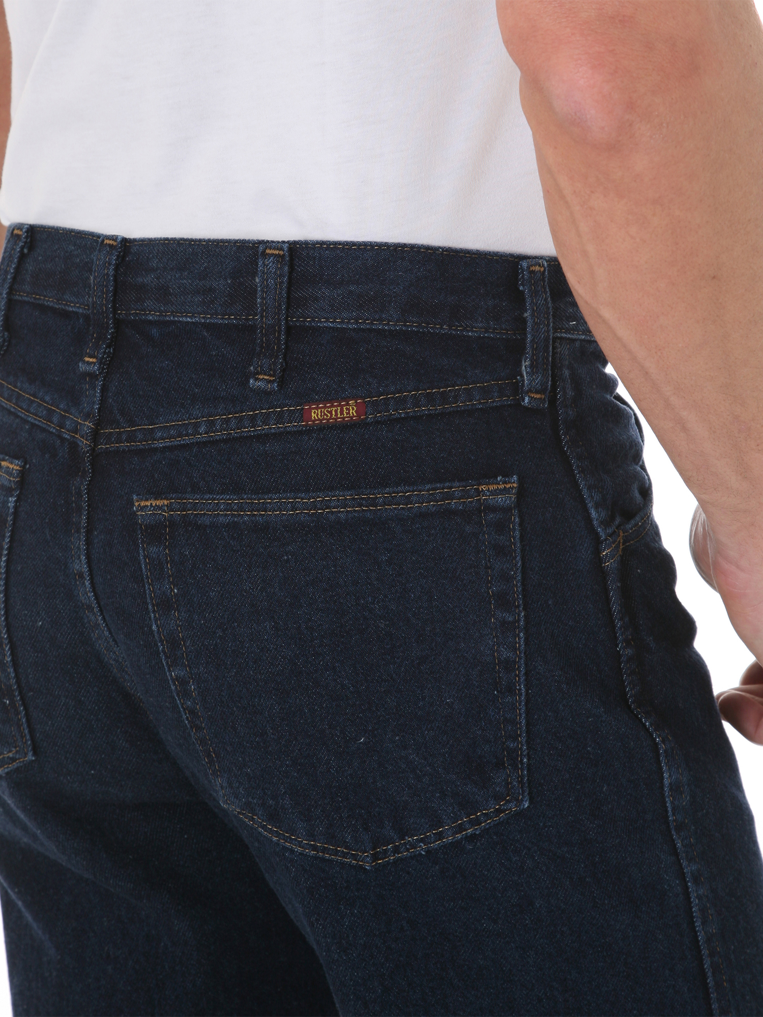 Wrangler Rustler Men's and Big Men's Regular Fit Boot Cut Cotton Jeans - image 4 of 5