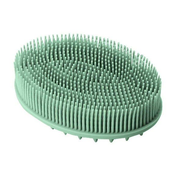 Silicone Bath Brush Double Sided Soft for Scrubbing and Massaging