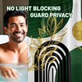 thumbnail image 4 of Zrodlmo Boho Shower Curtain with Hooks, Modern Waterproof Fabric Bathroom Curtain, 72" x 72", Green Gold, 4 of 8
