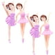 thumbnail image 5 of KAKOWELY 4 piezas de bailarina para cupcakes, decoración para tarta de bailarina, adorno de ballet, 5 of 5