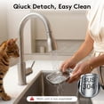 thumbnail image 4 of No-Filter Wireless Cat Water Fountain, 3.5L Stainless Steel Pet Fountain for Cats & Dogs – Wastewater Separation, Auto Refill, Ultra-Quiet 2000mAh Battery, Indoor Smart Water Dispenser, 4 of 8