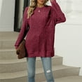 thumbnail image 2 of Texiao Sweaters for Women,Women's 2025 Loose Crew Neck Long Sleeve Basic Knit Pullover, 2 of 9