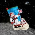 thumbnail image 2 of Bucilla Felt Applique 18" Christmas Stocking Kit, Christmas to the Moon, 2 of 6