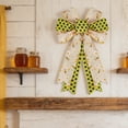 thumbnail image 4 of AYktou Large Honeybee Bows for Wreath, 9×16.5 Inch Ribbon Tree Topper Wreath Bows Front Door Hanging Ornaments Yellow Floral Spring Bowknot for Gift Wrapping Door Wall Home Decorations Party Supply, 4 of 6
