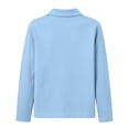 thumbnail image 5 of Perfectbot Women's Vintage Long Sleeve Collared Shirt, Stretch Knit Button Up Top Casual Office Work Wear, 5 of 8
